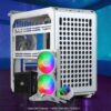 Qube 500 Flatpack White  Plus 850w PSU With Core II 240 Bundle White